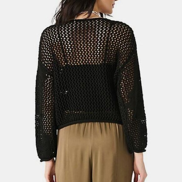 Dex Long Sleeve Crochet Sweater - Picture 2 of 10